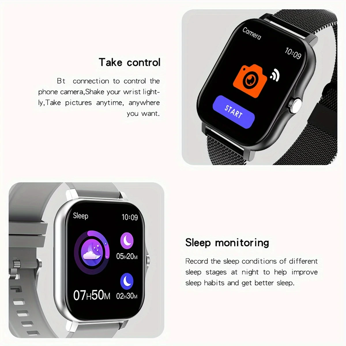 2023 Smart Watch Android Phone 1.44'' Inch Color Screen Bluetooth Call Blood Oxygen/Pressure Monitoring Smart Watch Women Men
