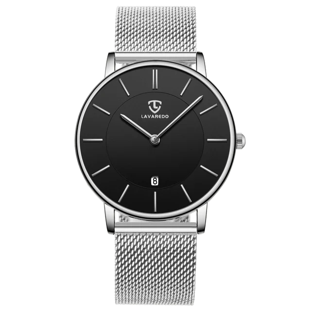 Mens Watches, Minimalist Fashion Simple Wrist Watch for Men Analog Date with Leather Strap