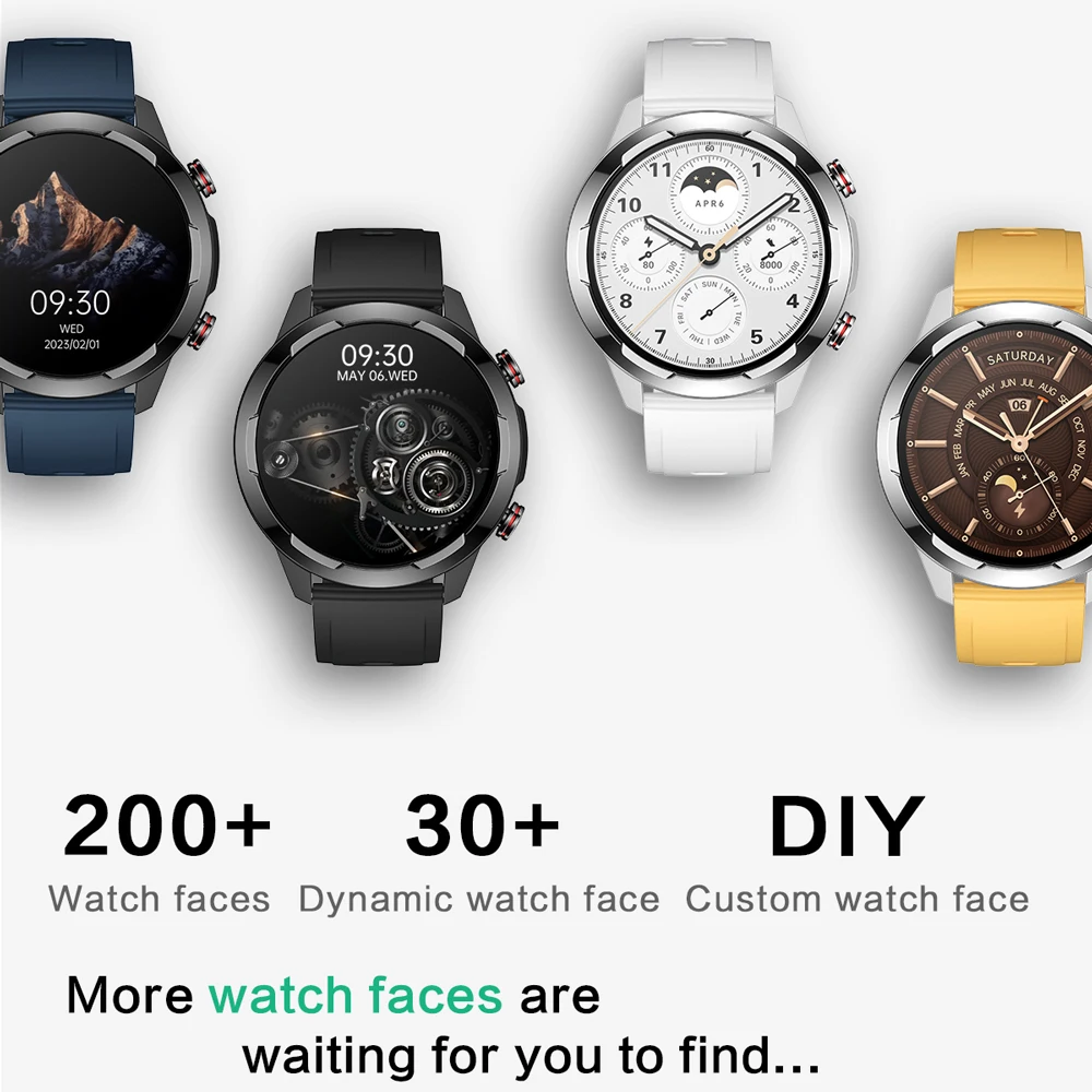 for Phone Xiaomi Huawei Android ECG Smart Watch Men Android 2023 Bluetooth Call Smartwatch Blood Pressure Heart Rate Men Fitness