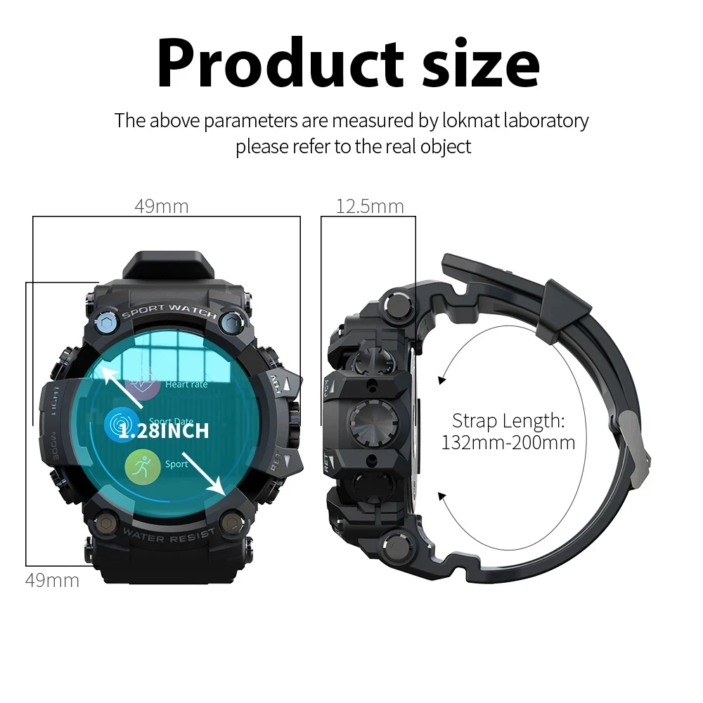 2023 New Fitness Tracker Smart Watch for Men Heart Rate Monitor Blood Pressure Smart Watch Suitable for Android iOS