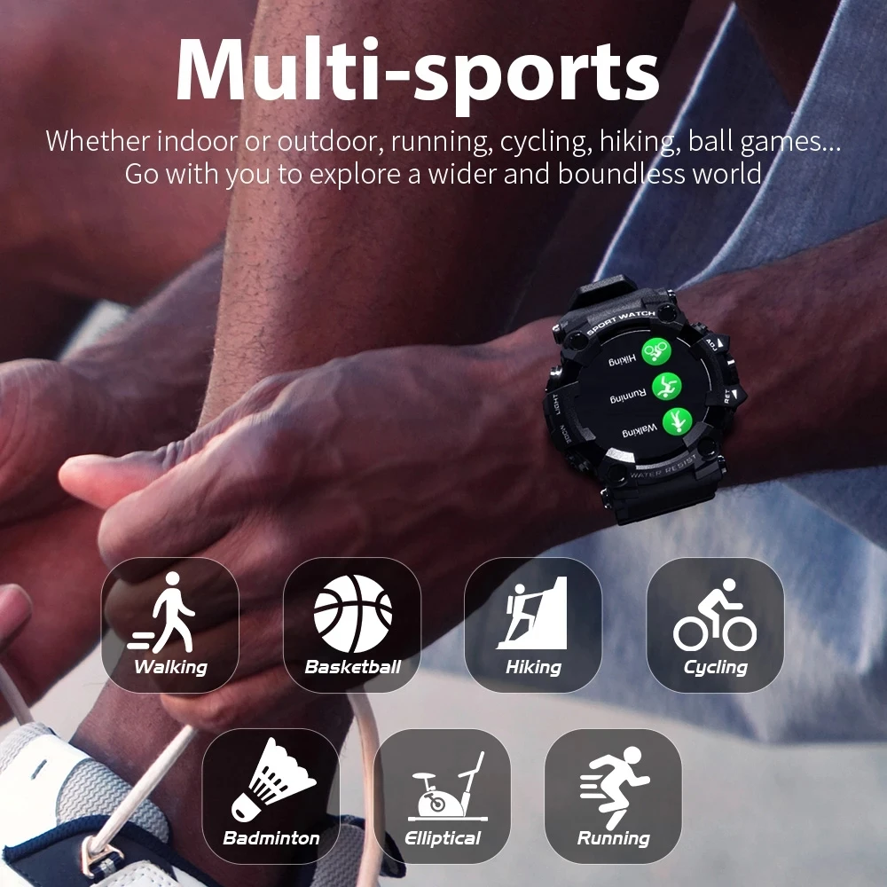 2023 New Fitness Tracker Smart Watch for Men Heart Rate Monitor Blood Pressure Smart Watch Suitable for Android iOS