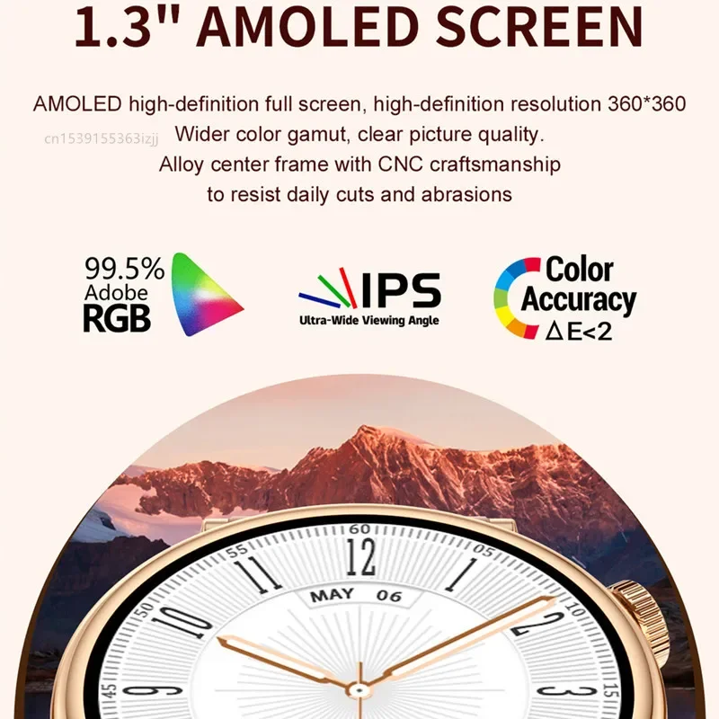 2024 New Fashion Women Smart Watch GT4 Mini AMOLED Screen BT Call NFC Wireless Charger Lady Smartwatch Sports Fitness Tracker