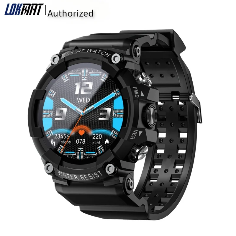 LOKMAT New ATTACK 3 Sport Smart Watch Support Bluetooth Calls Fitness Tracker Heart Rate Monitor Touch Screen Smartwatch