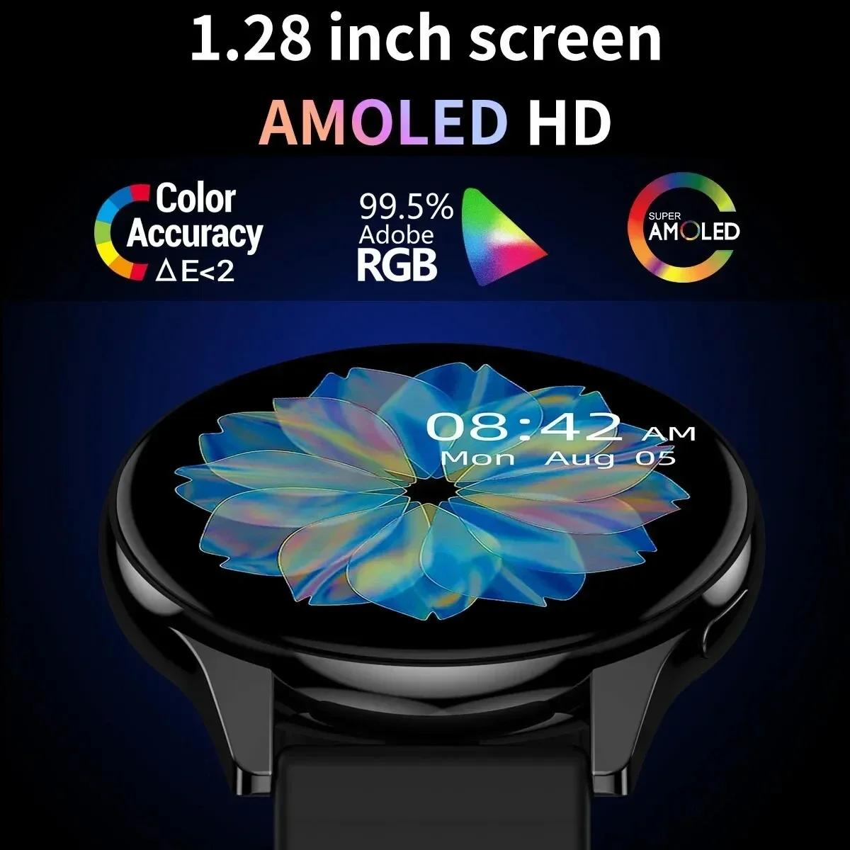 2023 Bluetooth Call Smart Watch Women Amoled Custom Dial Watches Men Sport Fitness Tracker Heart Rate Smartwatch For Android IOS