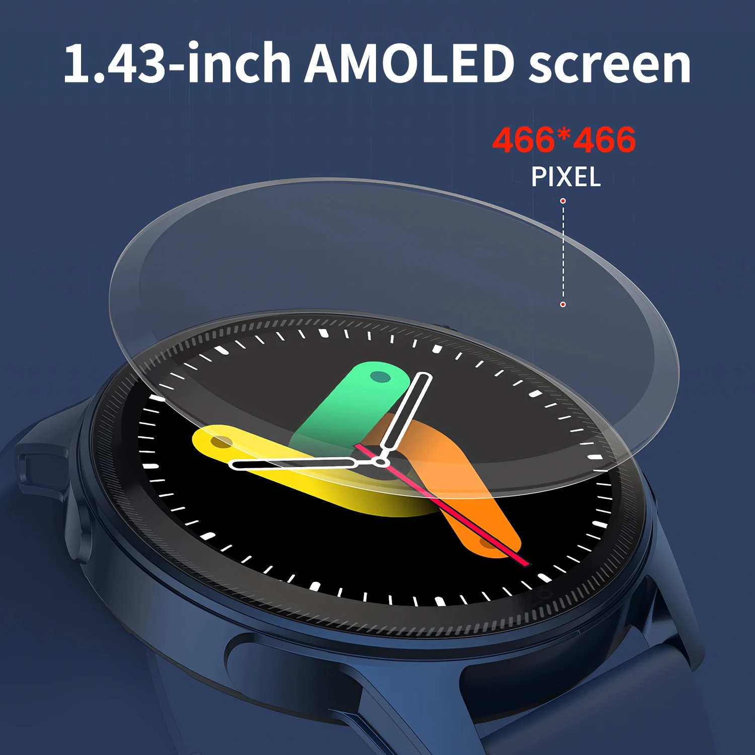 Smart Watch For Men Women Bluetooth Voice Calling Smartwatch 466*466 AMOLED HD Display Intelligent Notification Sports Watches