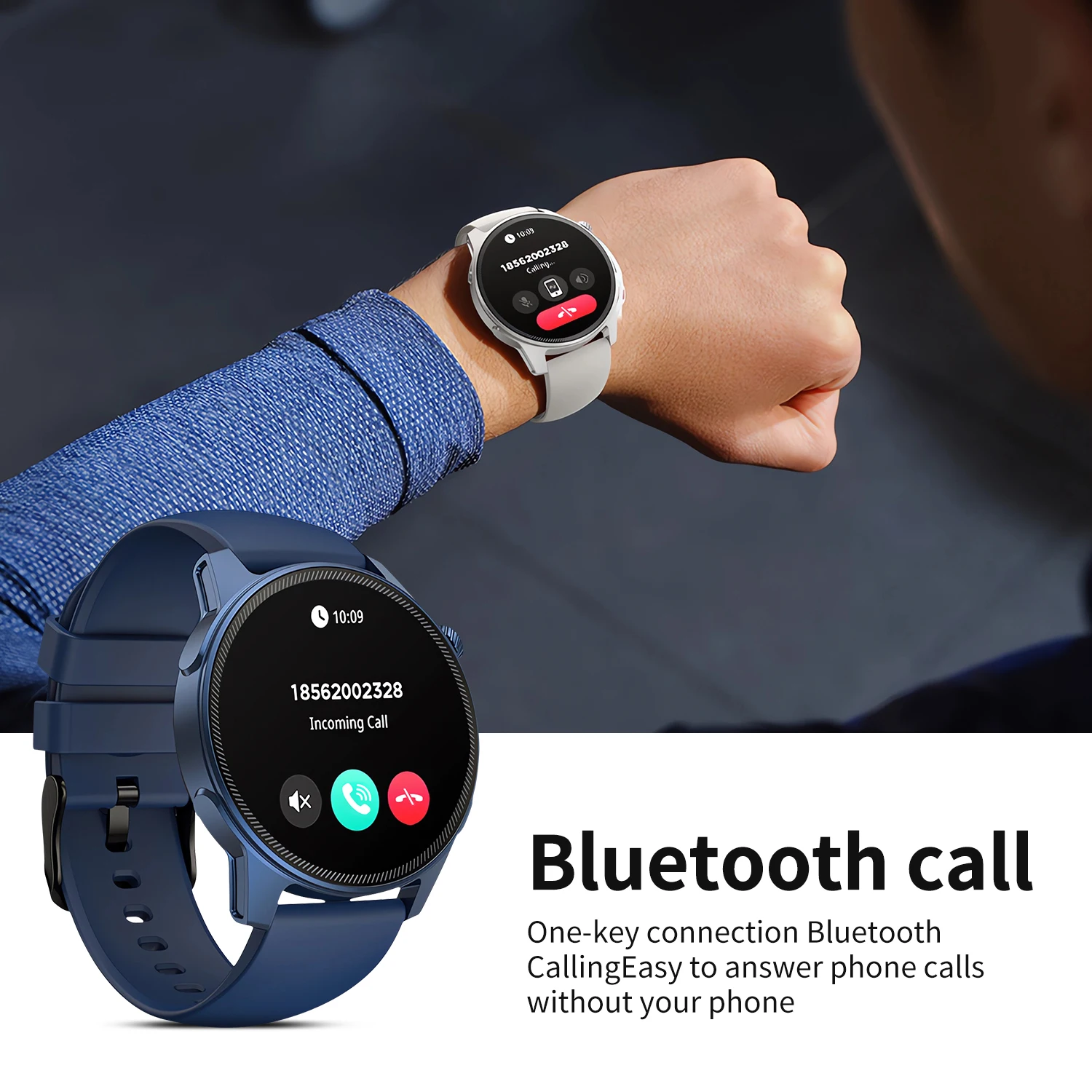 Smart Watch For Men Women Bluetooth Voice Calling Smartwatch 466*466 AMOLED HD Display Intelligent Notification Sports Watches