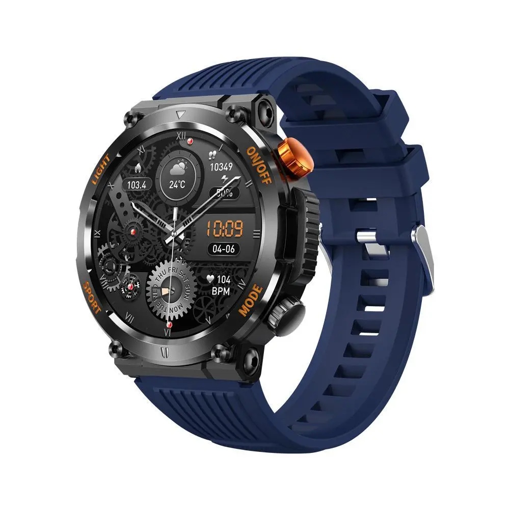 HT17 Smart Watch IP67 Waterproof Fitness Tracker 1.46” Full Screen Touch Heart Rate Sleep Monitor Bluetooth-Compatible Call