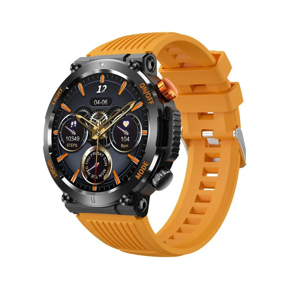 HT17 Smart Watch IP67 Waterproof Fitness Tracker 1.46” Full Screen Touch Heart Rate Sleep Monitor Bluetooth-Compatible Call