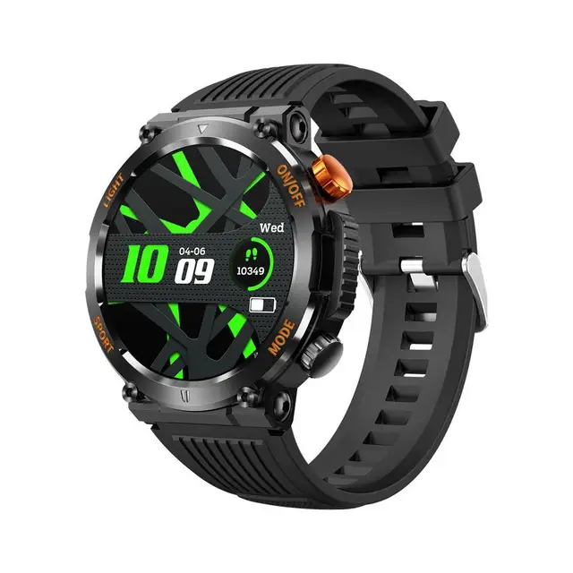 HT17 Smart Watch IP67 Waterproof Fitness Tracker 1.46” Full Screen Touch Heart Rate Sleep Monitor Bluetooth-Compatible Call