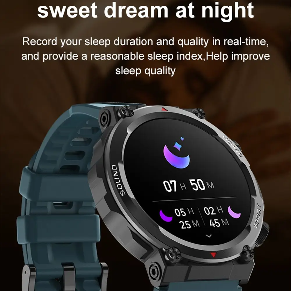 S56T Outdoor Sports Military Smart Watch Bluetooth Call Smartwatch HD Display Health Monitoring Long Battery Life Wristwatch