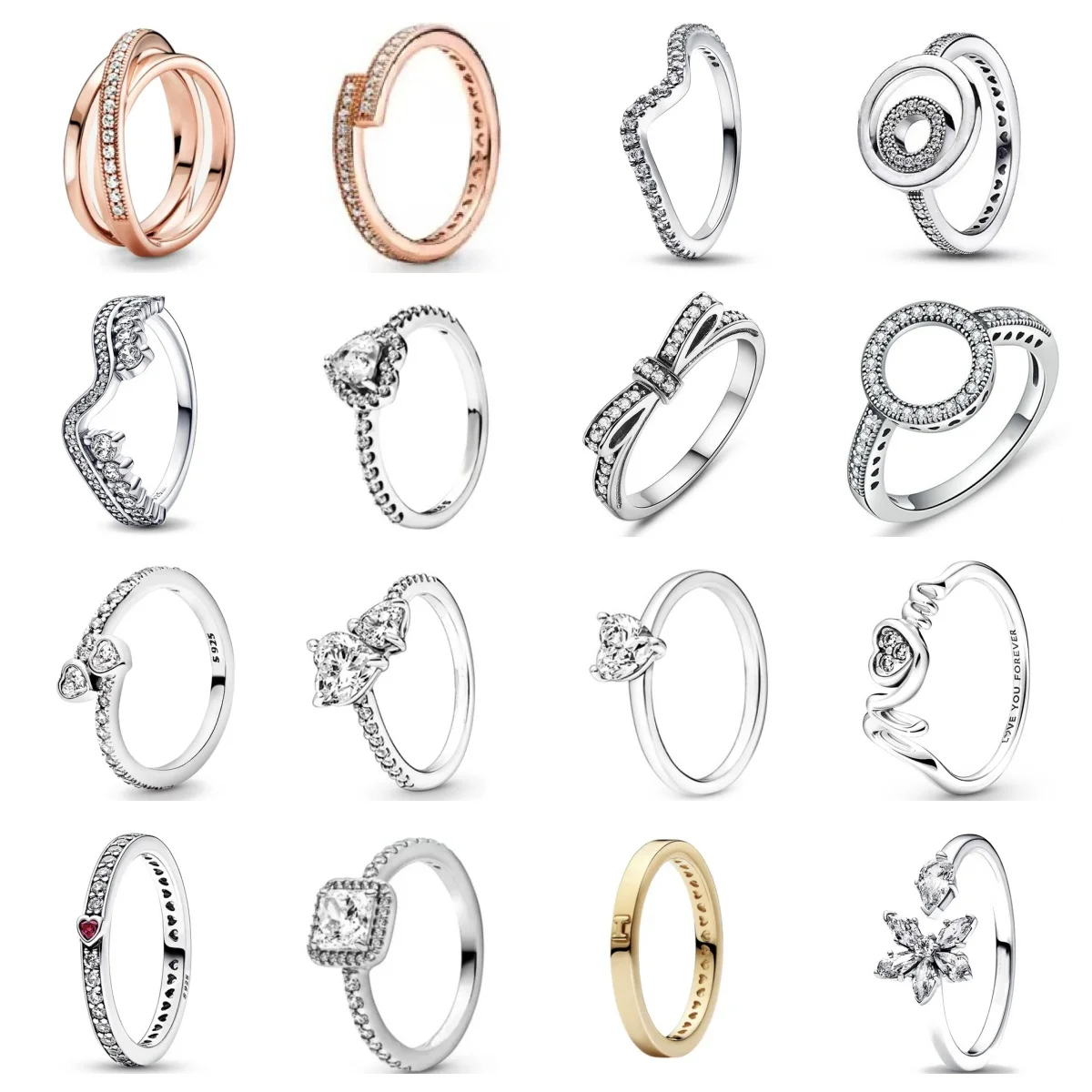 2023 New 925 Silver Octopus Heart Rings fit European Beads Charms Original Pandora Bracelet For Women DIY Fashion Jewelry Making