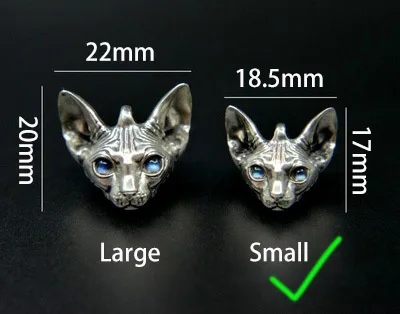 MengG Real S925 Sterling Silver Necklace Sphinx Cat Pendant Inlay Moon Stone Hairless Cat Original Design Jewelry Handmade Gift