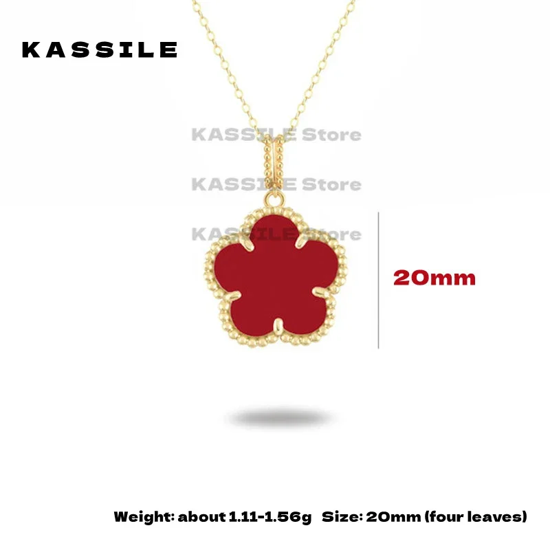 Real 18K Gold Clover Pendant Necklace For Women Wedding Party Jewels Gift 20mm Natural Malachite High Quality Exquisite  Jewelry