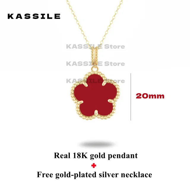 Real 18K Gold Clover Pendant Necklace For Women Wedding Party Jewels Gift 20mm Natural Malachite High Quality Exquisite  Jewelry