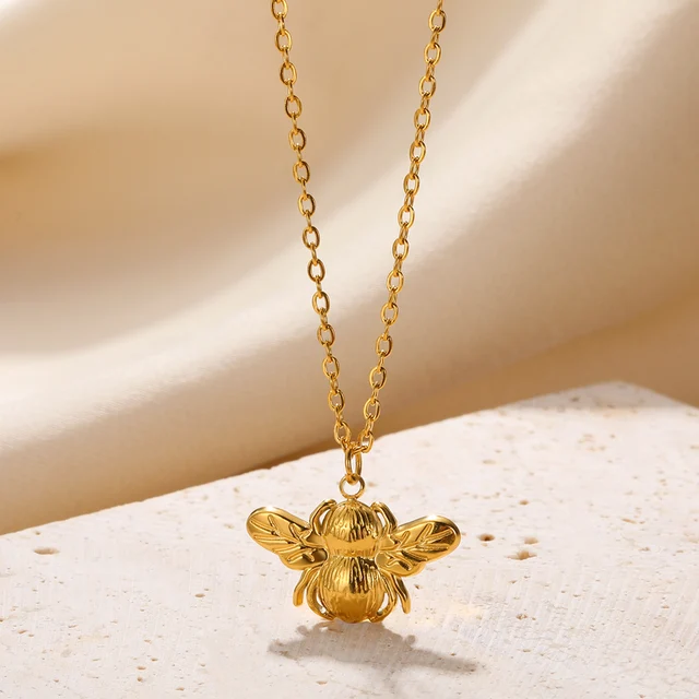 Stainless Steel Heart Pendant Necklace For Women 18K Gold Color Chain Jewelry Trend Cute Sun Round Necklaces Anniversary Gift