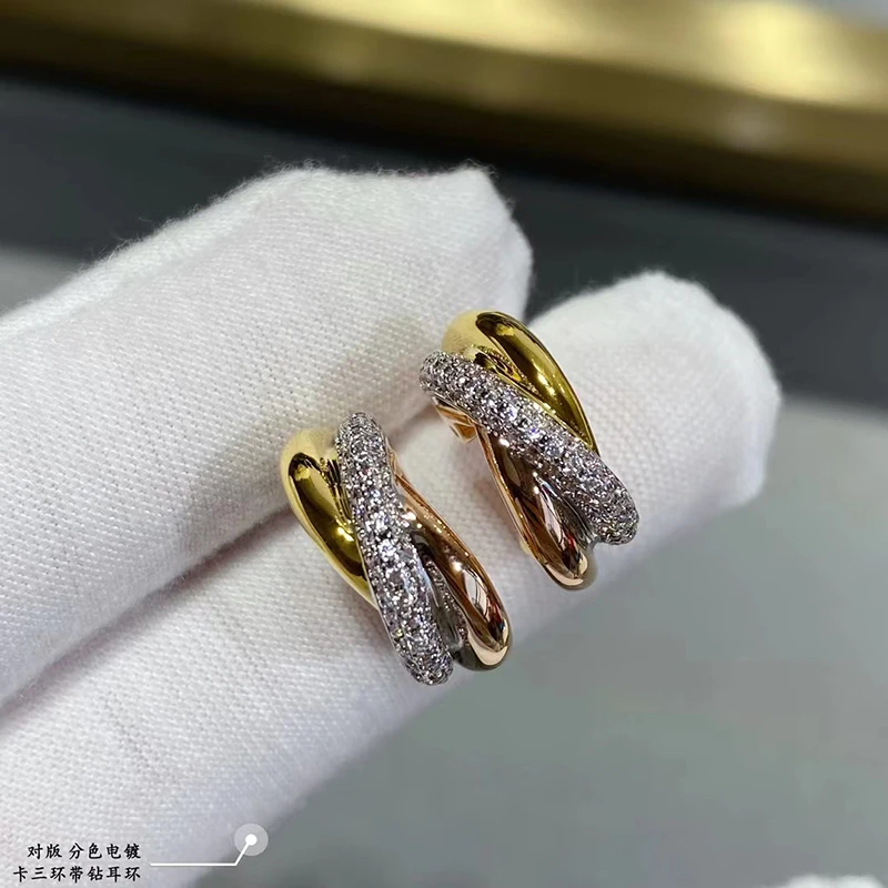 Women's earrings Luxury Designer Pure 925 Sterling Silver replica Jewelry brand with original box