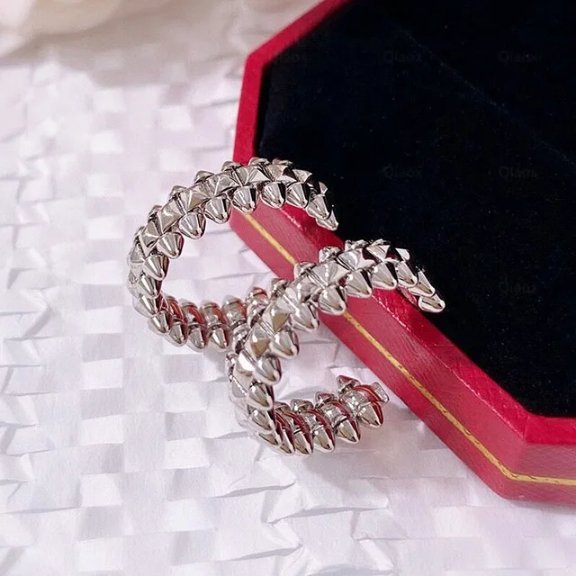 2023 Hot Selling 925 Sterling Silver Rotating Rivet Earrings for Women Fashion Personality Punk Luxury Brand Jewelry Gifts