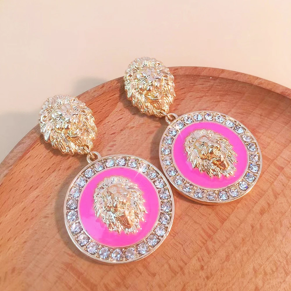 Elegant Earrings for Women Noble Baroque Style Lion Head Style Gift Jewelry Suitable for Daily Wear 2023 New Fashion