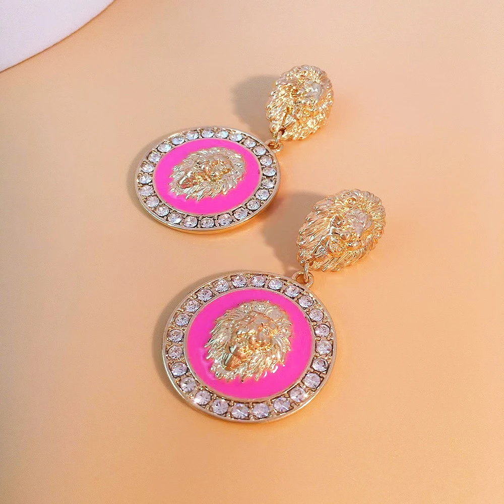 Elegant Earrings for Women Noble Baroque Style Lion Head Style Gift Jewelry Suitable for Daily Wear 2023 New Fashion