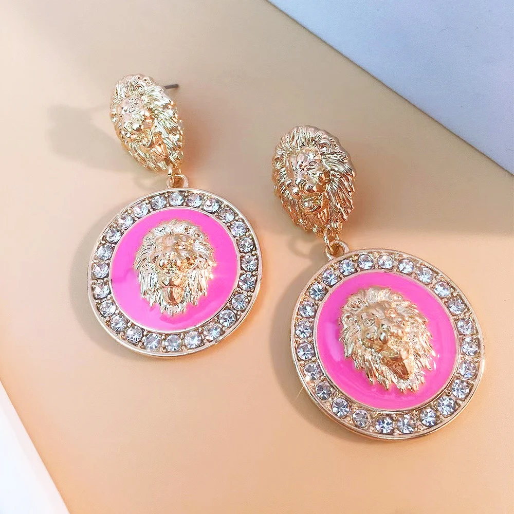 Elegant Earrings for Women Noble Baroque Style Lion Head Style Gift Jewelry Suitable for Daily Wear 2023 New Fashion