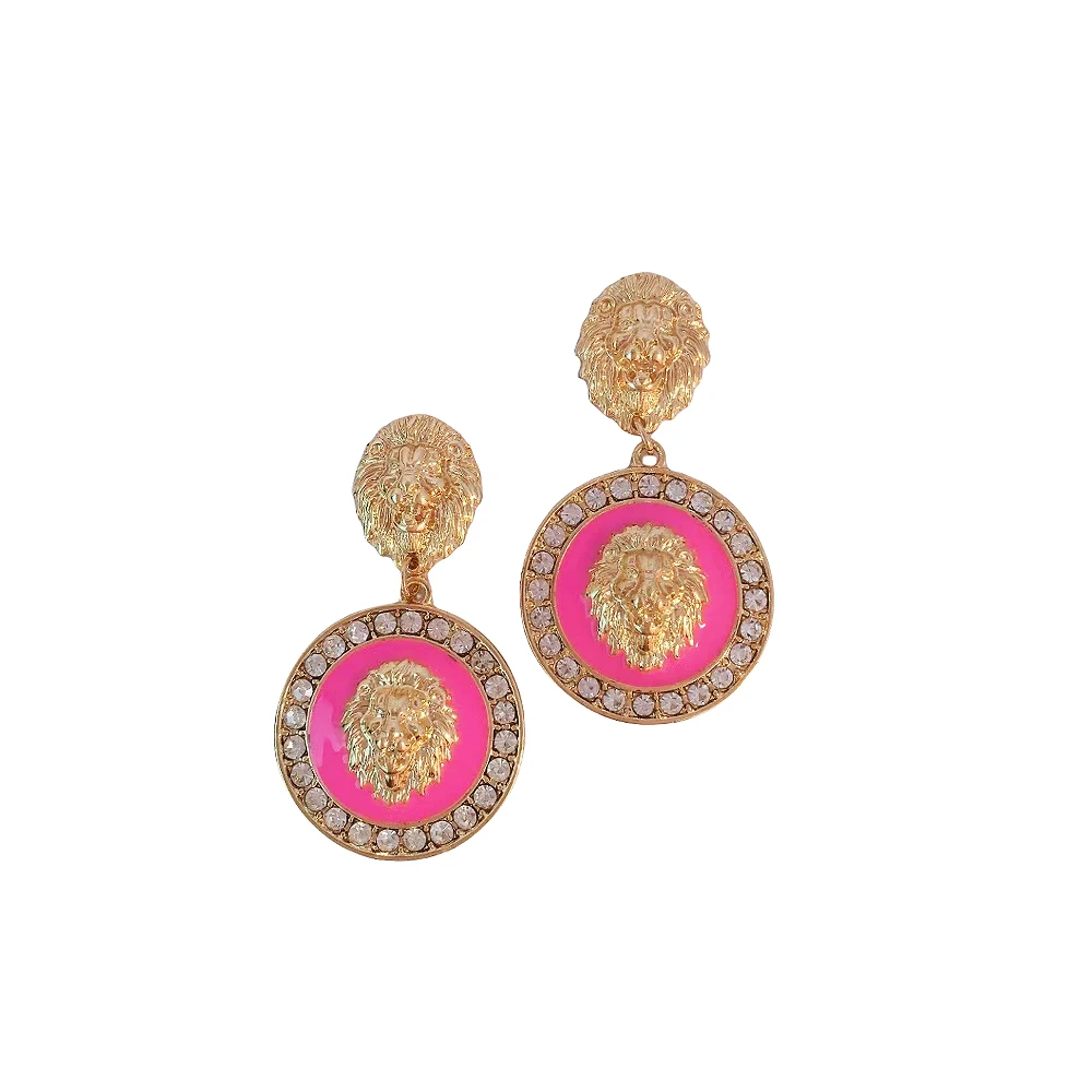 Elegant Earrings for Women Noble Baroque Style Lion Head Style Gift Jewelry Suitable for Daily Wear 2023 New Fashion
