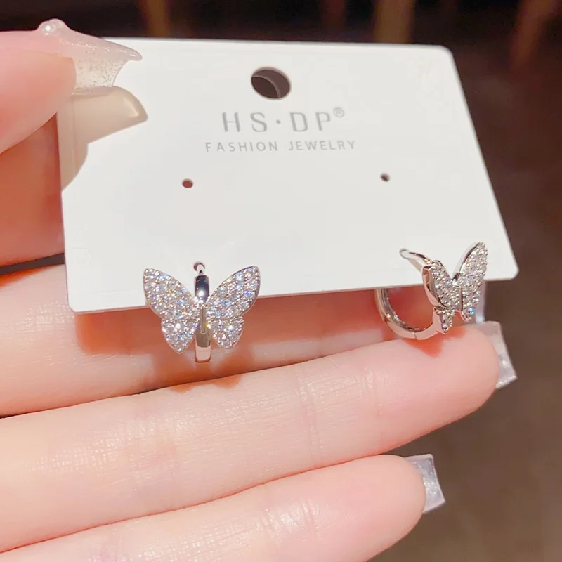 Fashionable High-End Butterfly Earrings Simple Design Earrings