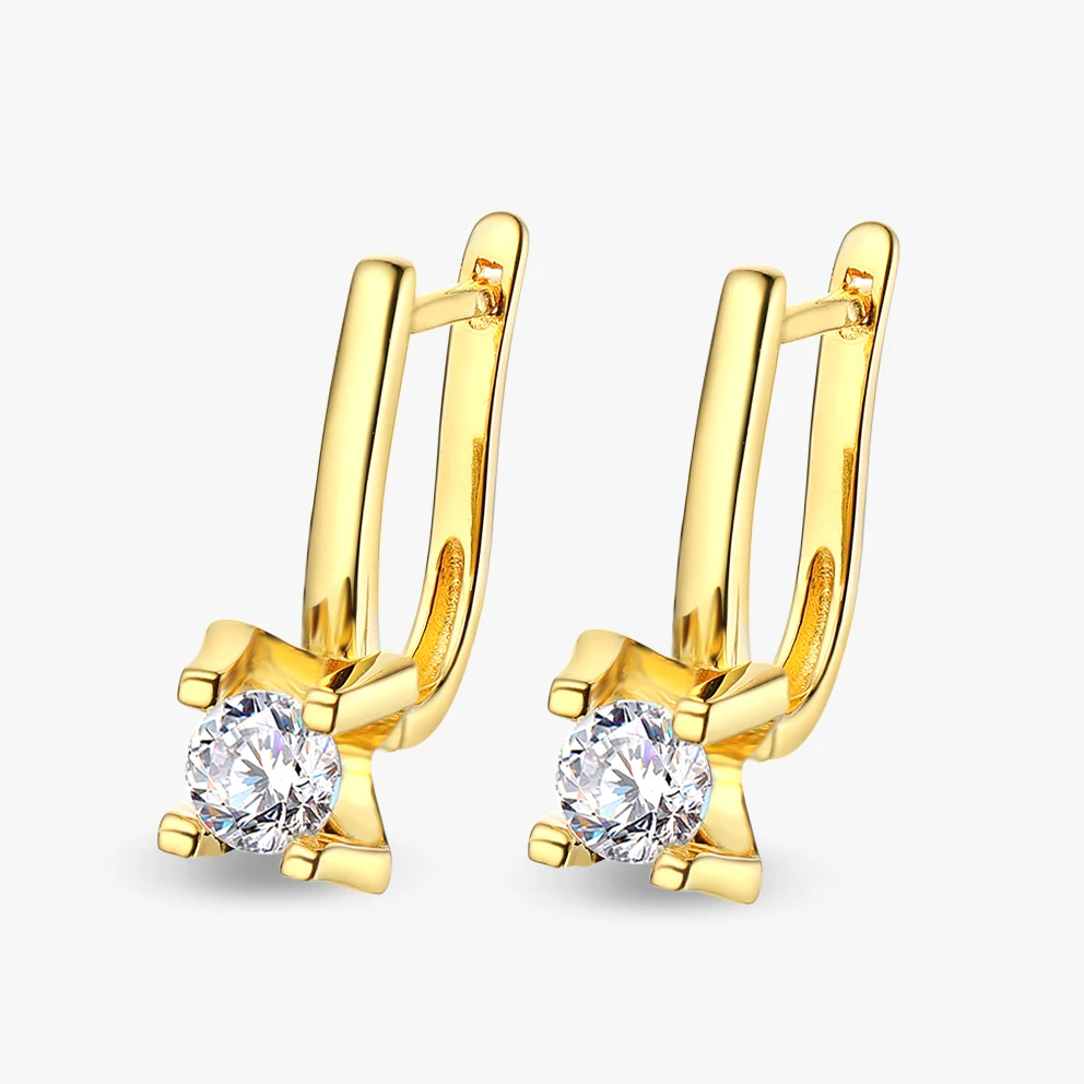 OEVAS Real 0.5 Carat 5mm D Color Moissanite Stud Earrings For Women 100% 925 Sterling Silver Wedding Party Gifts Fine Jewelry