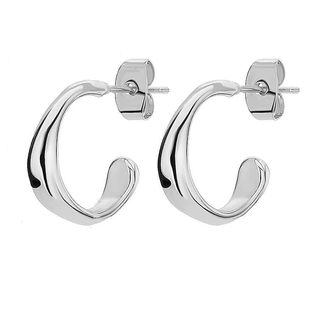 Classic Luxury Two C Cross Connection Back To Back Stud Earrings For Women Party Brand Earrings Jewelry