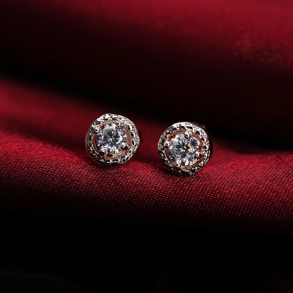 Hot trend 925 sterling Silver crystal pendant necklace earring ring for women Fashion Party wedding accessories Gift Jewelry set