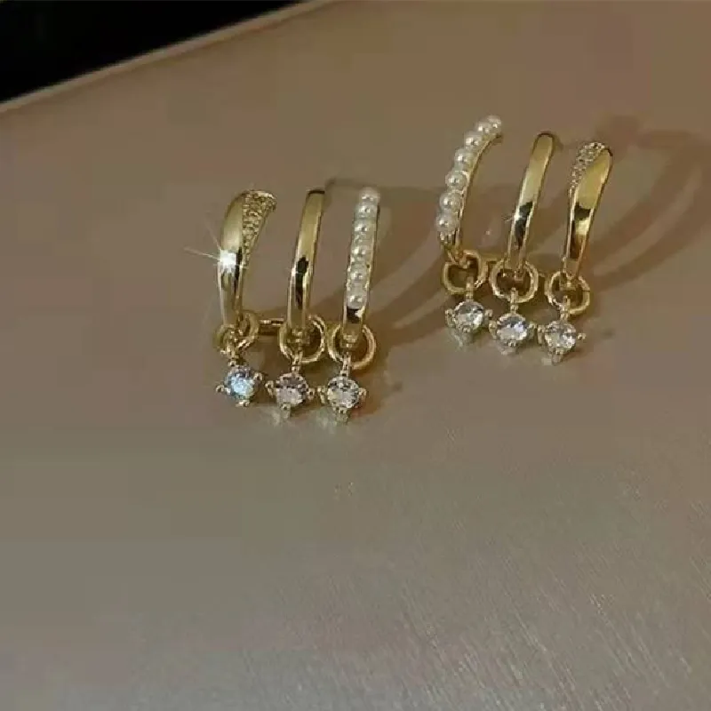 New Fashion Multi-ring earrings  Simple Sweet  New Style Earrings for women