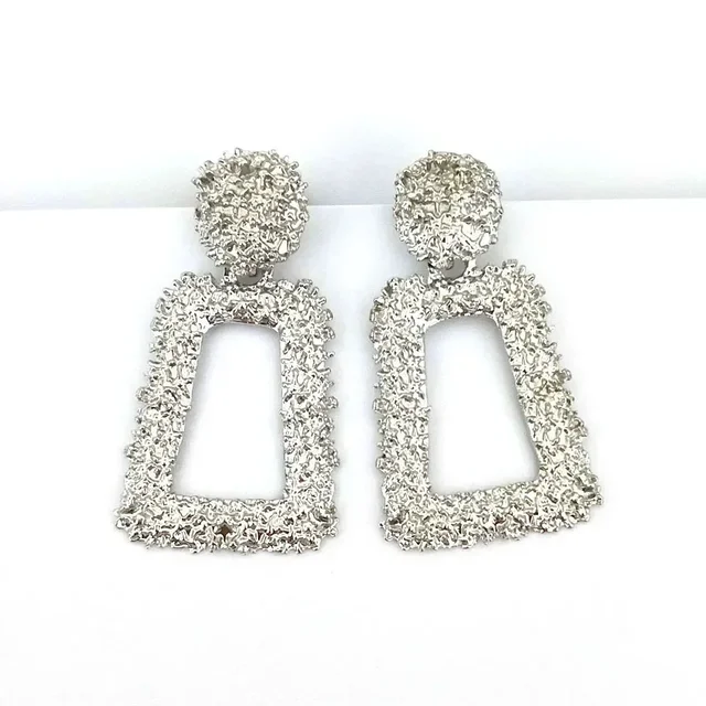 Vintage Gold Color Exaggerated Big Water Dangle Earrings for Women Female Geometric Waterdrop Hanging Earring Fashion Jewelry