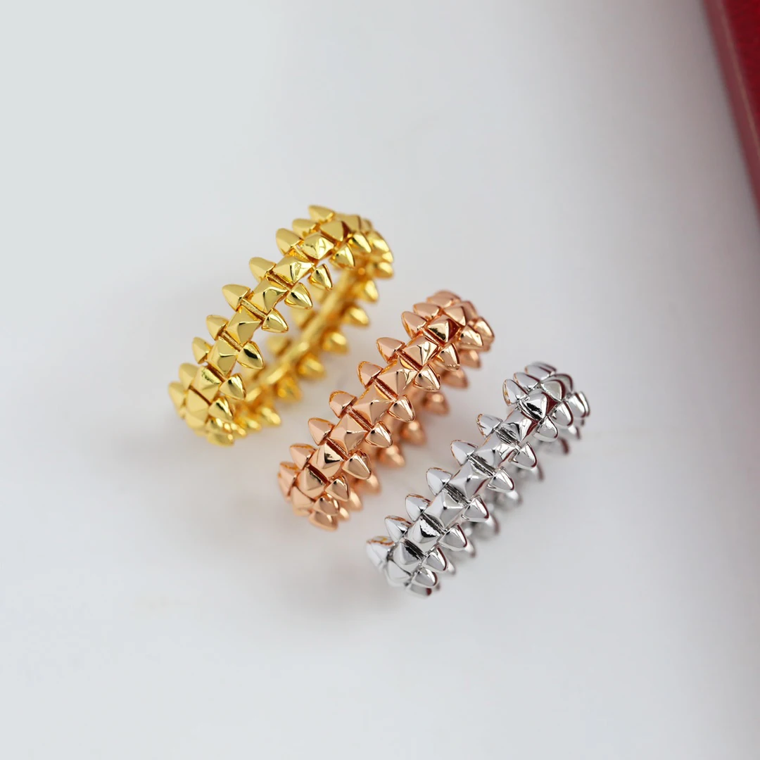 New In 925 Sterling Silver Couple Ring for Women Luxury Designer Exquisite Fashion Jewelry for Women Birthday Gift With Box Set