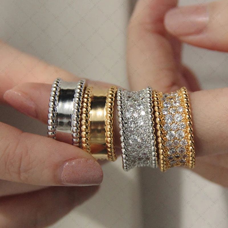 High Quality European And American Popular 925 Silver Women's Ring Proposal Signatur Fashion Luxury Brand Party Birthday Gift