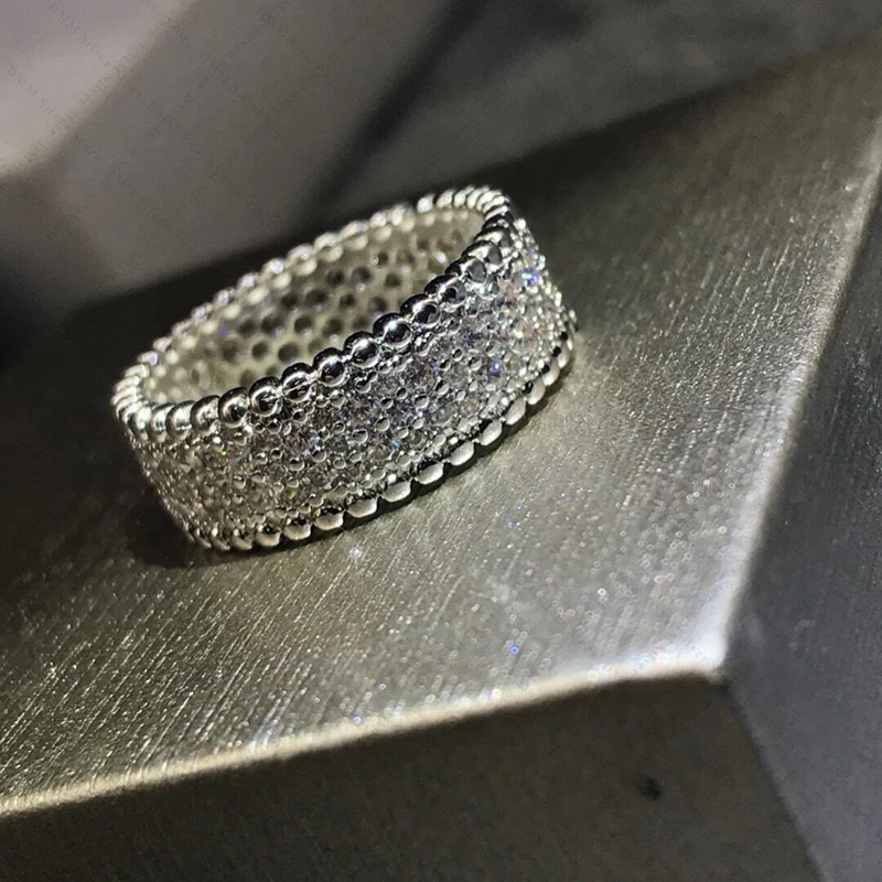 High Quality European And American Popular 925 Silver Women's Ring Proposal Signatur Fashion Luxury Brand Party Birthday Gift