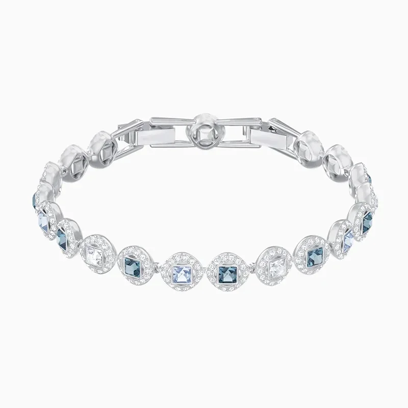 Women Bracelet Platinum Classic Square Exquisite Crystal Fashion Jewelry
