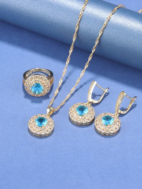 Women Luxury Necklace And Earrings Top Quality Dress Accessories Moroccan Wedding&Engagement Jewelry Sets