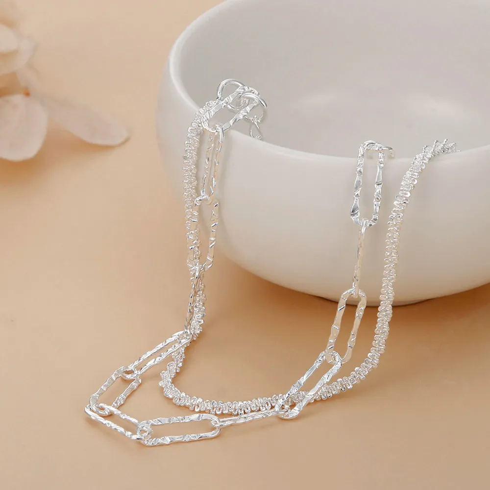Women Original 925 Sterling silver Beautiful bracelets necklaces fashion designer party wedding Jewelry sets