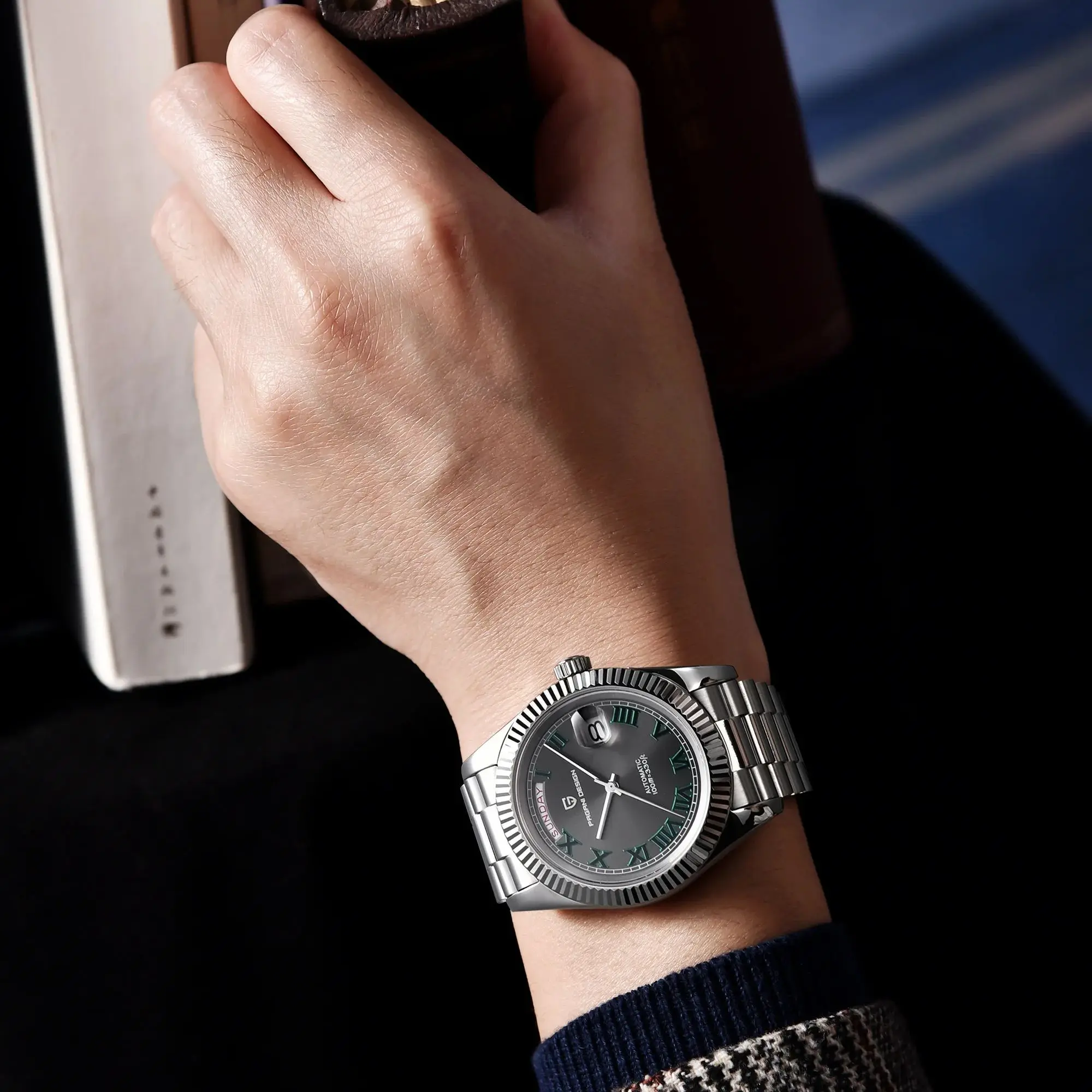 PAGANI DESIGN DD40 NH36A Men's Watches Luxury Automatic Mechanical Watch For Men AR Sapphire Glass Date Wrist watch Men