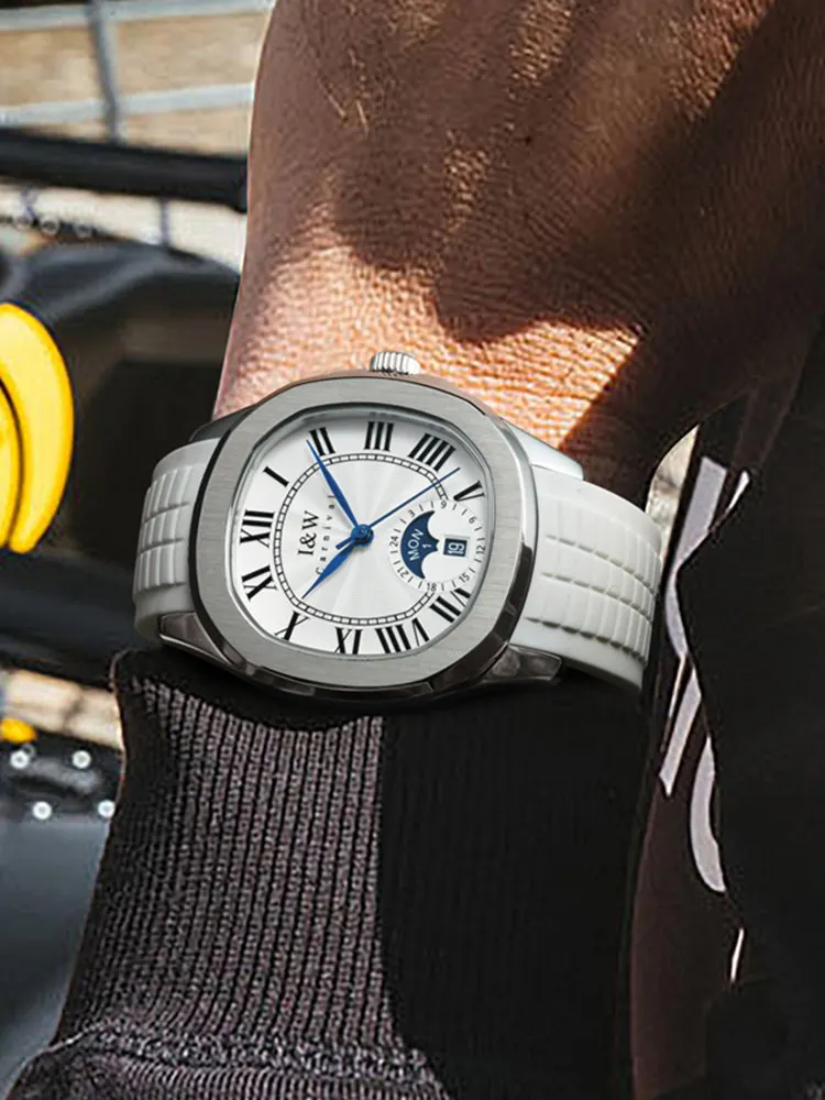Switzerland Carnival NH36 Automatic Movement Watch for Men Waterproof Luxury Brand Mechanical Men‘s Watches Calendar Antique GMT