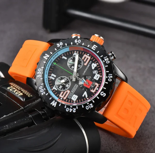 Top Quality AAA+ Original Brand Watches For Men Luxury Wristwatch Automatic Date Rubber Strap Hottest Male Clocks Freeshipping