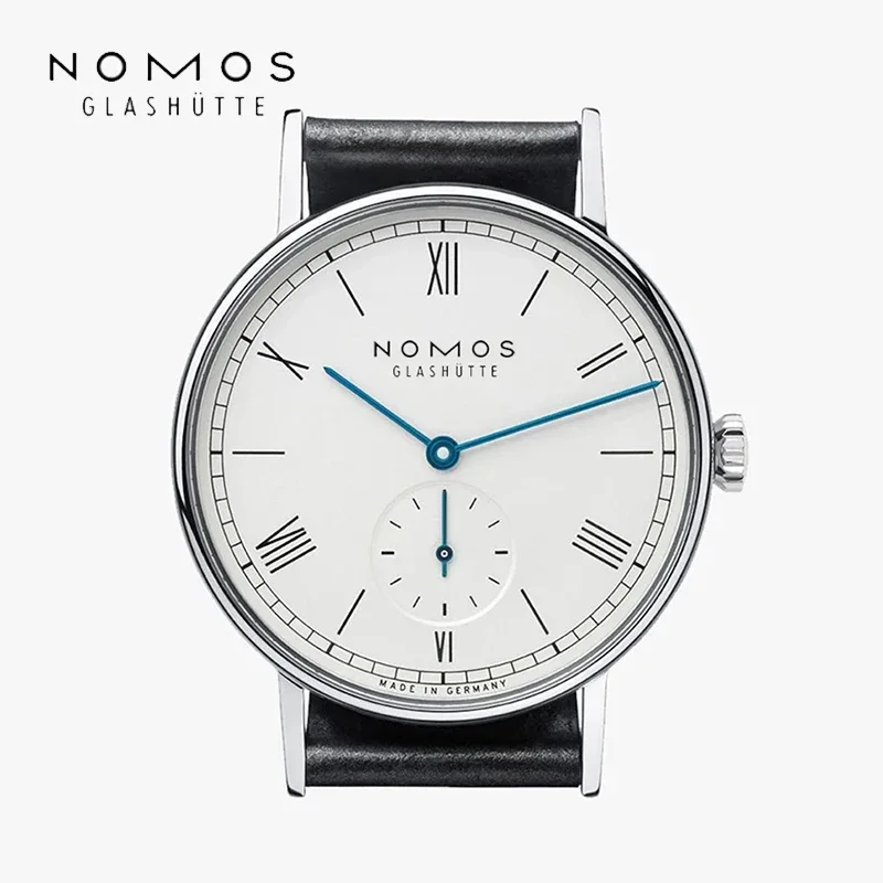 For NOMOS Simple Men's Watch Quartz Two-pin Half Watch Alloy Stainless Steel Watch Roman Series Mens Watches Top Brand Luxury