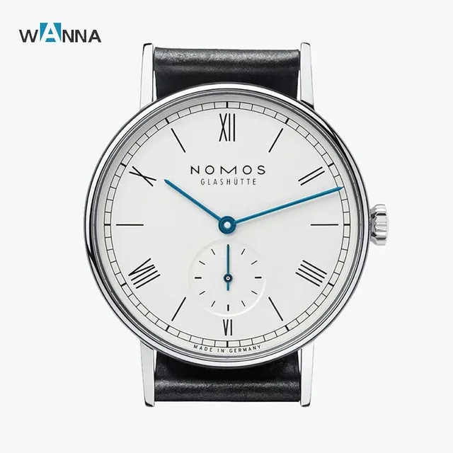 For NOMOS Simple Men&#039;s Watch Quartz Two-pin Half Watch Alloy Stainless Steel Watch Roman Series Mens Watches Top Brand Luxury