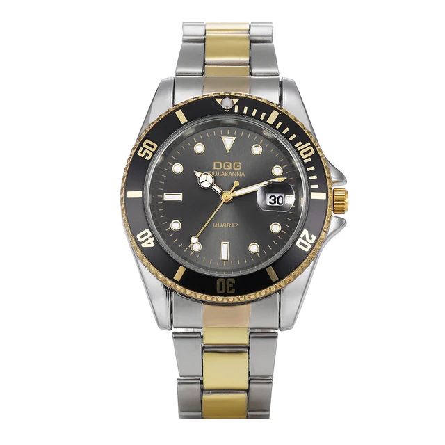 Men Watches Luxury Brand Casual Quartz Watch Men Stainless Steel Date Calendar Watches Relogio Masculino Men's Green Watch