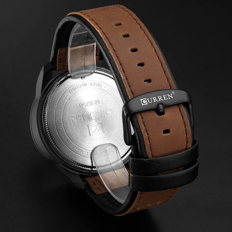 Luxury Fashion Analog Military Sports Watches High Quality Leather Strap Quartz Wristwatch Montre Homme Relojes