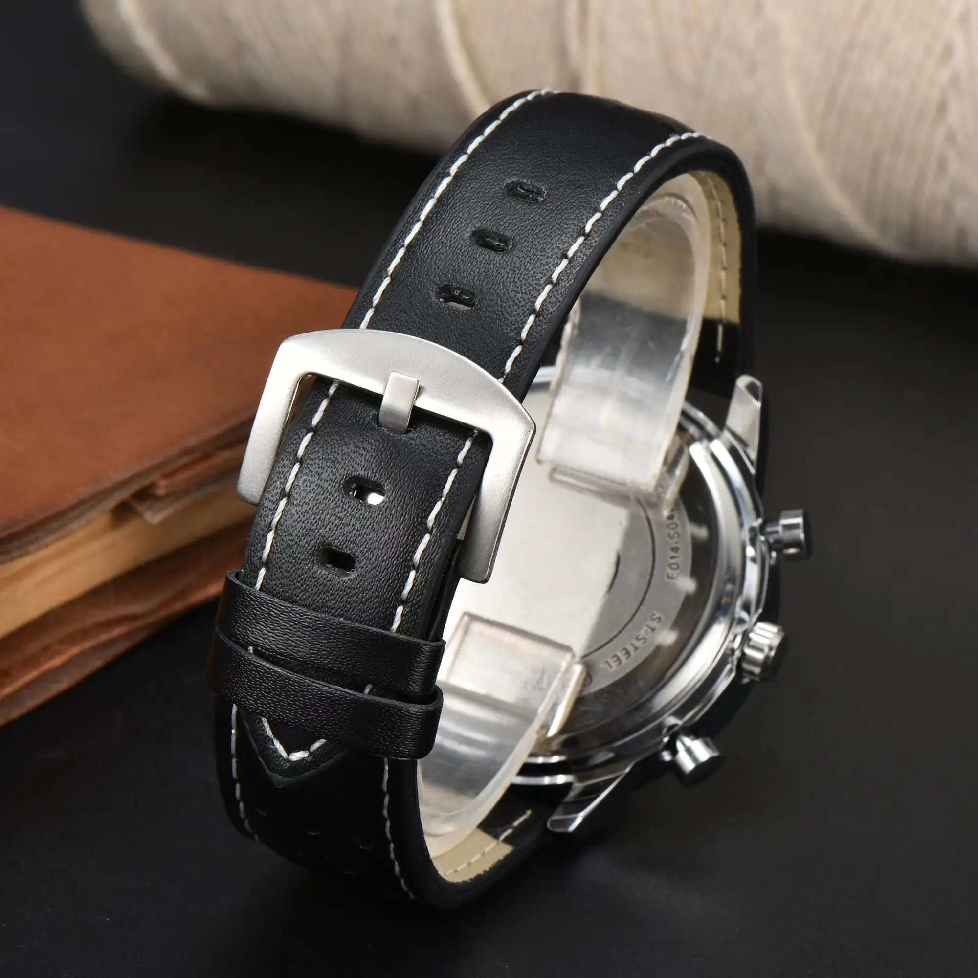 Citizen Luxury Brand Fashion Men's Multifunctional Waterproof Quartz Watch Leather Strap Relogio Reloj Hombre