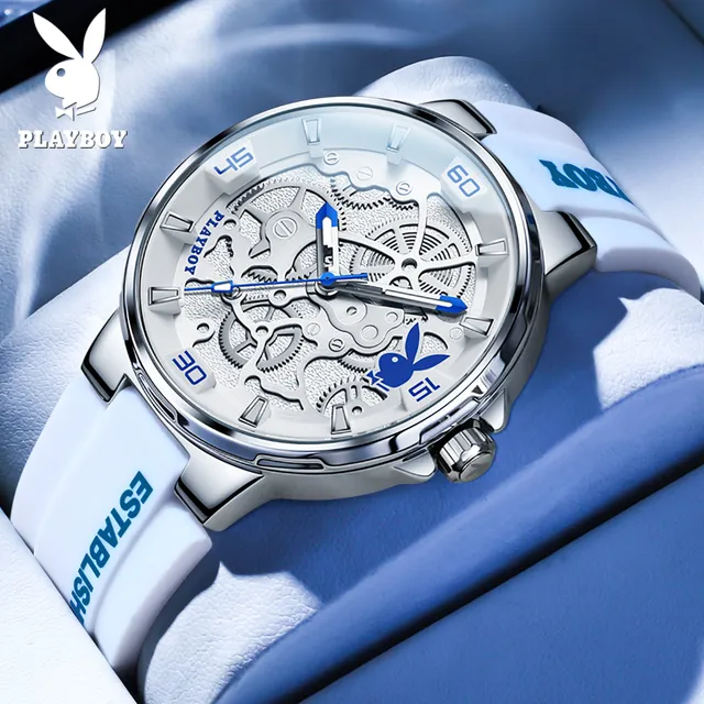 PLAYBOY Fashion Casual Men Watch Luxury Waterproof Luminous Man Wristwatch Quartz Men's Watches High Quality Relogios Masculino