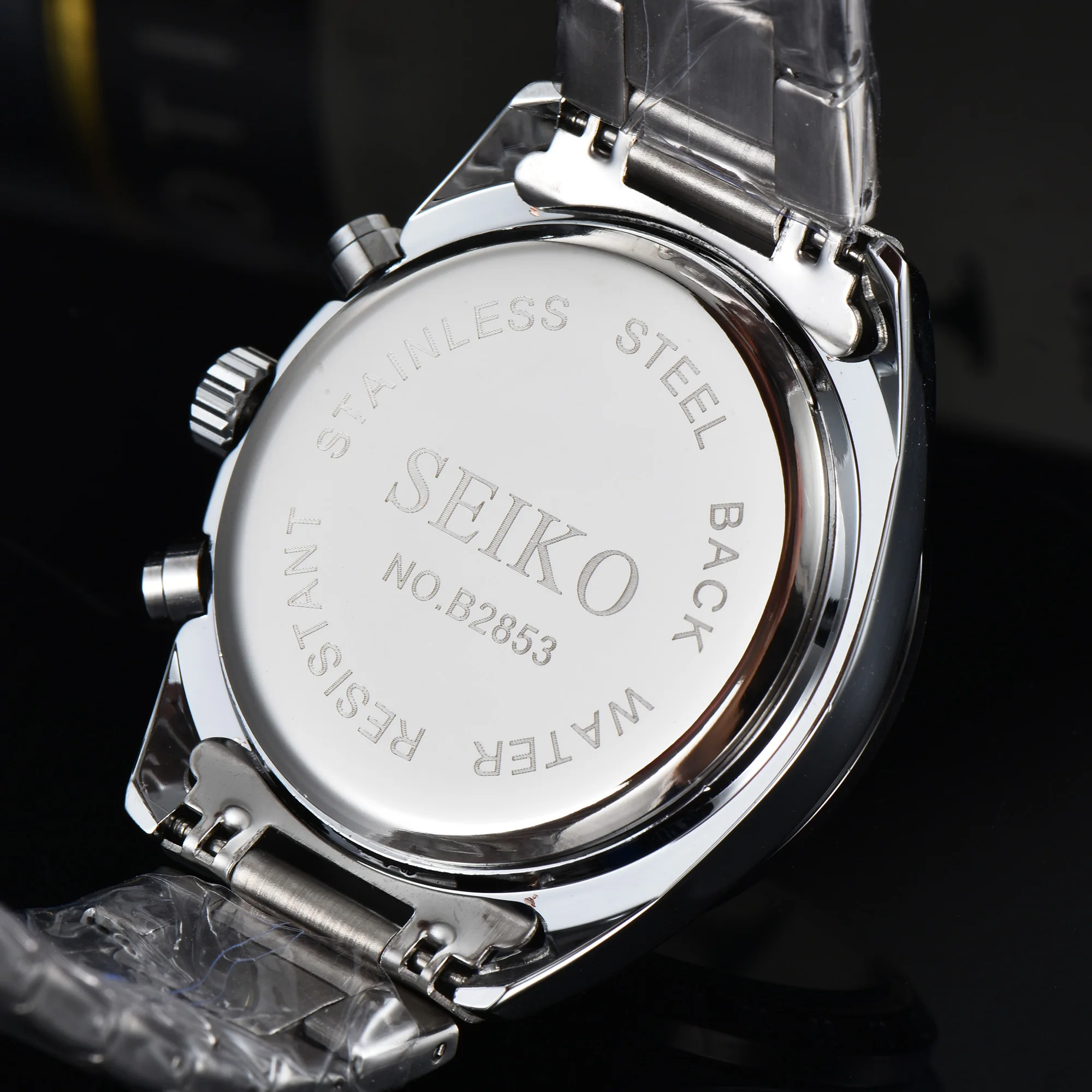 Seiko PROSPEX Series Luxury Quartz Movement Men Fashion Multifunctional Chronograph Stainless Steel Waterproof Case AAA Clock