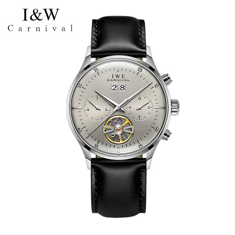 Montre Homme Luxury Brand Watches for Men Automatic Self Winding Mens Watch Leather Date Waterproof Men Mechanical Wristwatches