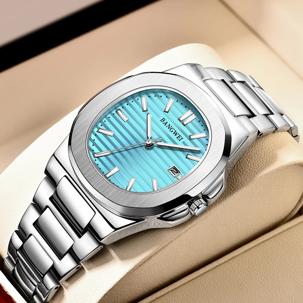 LIGE Luxury Watch Men Business Waterproof Male Clock Luminous Date Stainless Steel Square Quartz Men Watch reloj hombre
