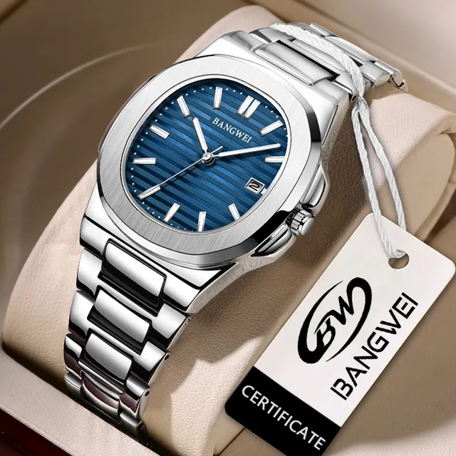 LIGE Luxury Watch Men Business Waterproof Male Clock Luminous Date Stainless Steel Square Quartz Men Watch reloj hombre